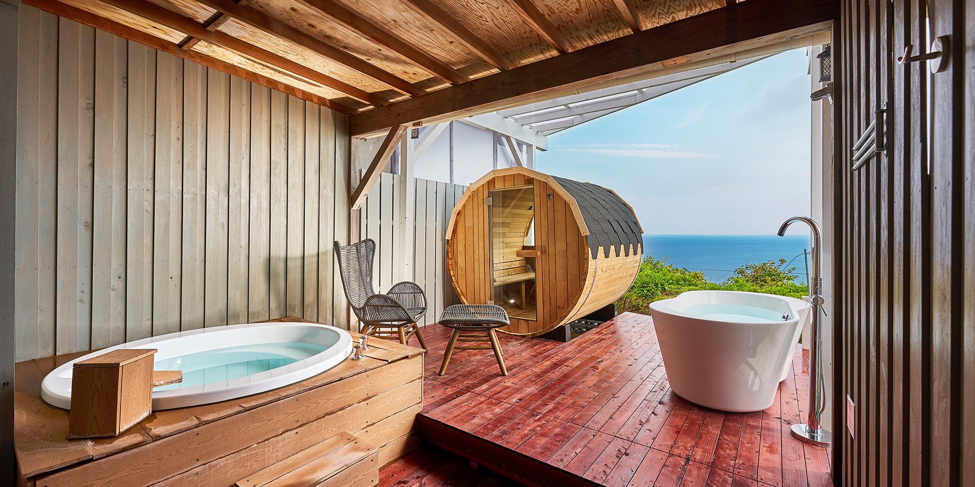 Luxury Ocean View (with sauna terrace + open-air hot spring)